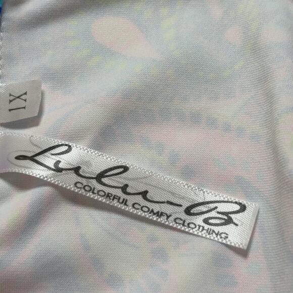 Lulu B Dress 1/4 Zip Dress Womens 1X Bright Paisley Resort Beach Cruise Colorful - Picture 6 of 8